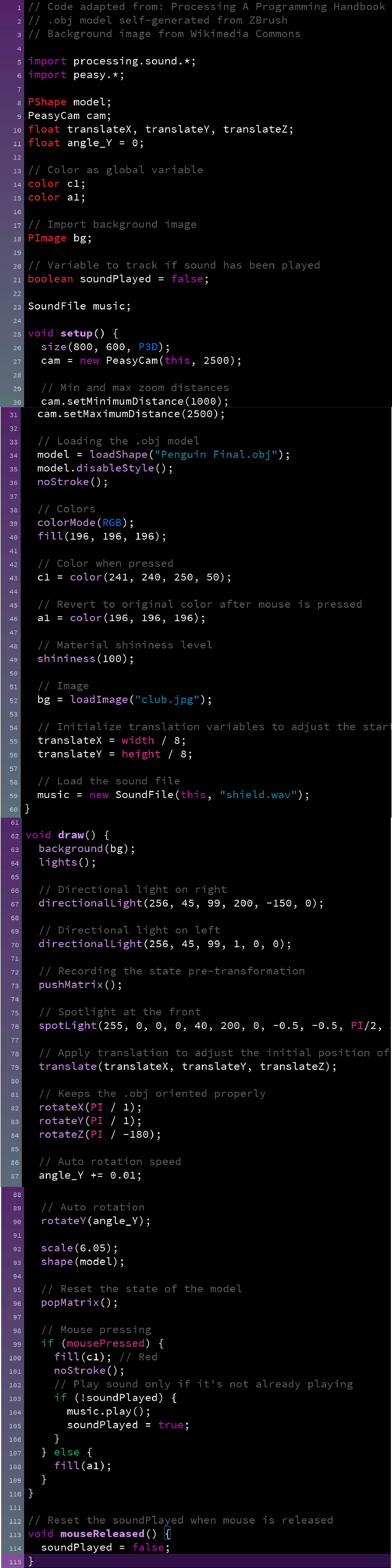 Exhaustive code screenshot.