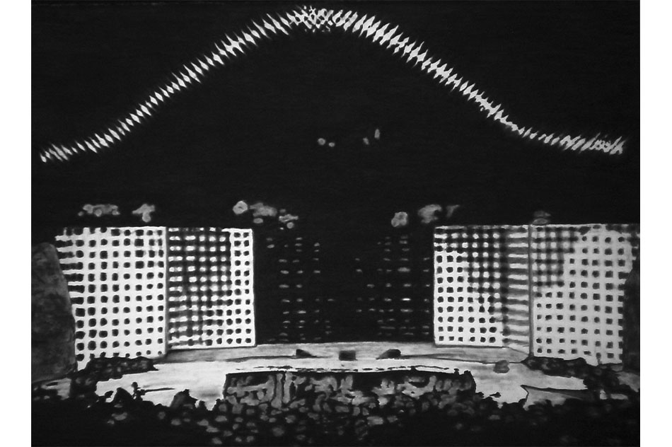 Cristián SilvaSuite Quinta Vergara, 200917 pieces of charcoal on paper90 x 70 cm (each) (detail)