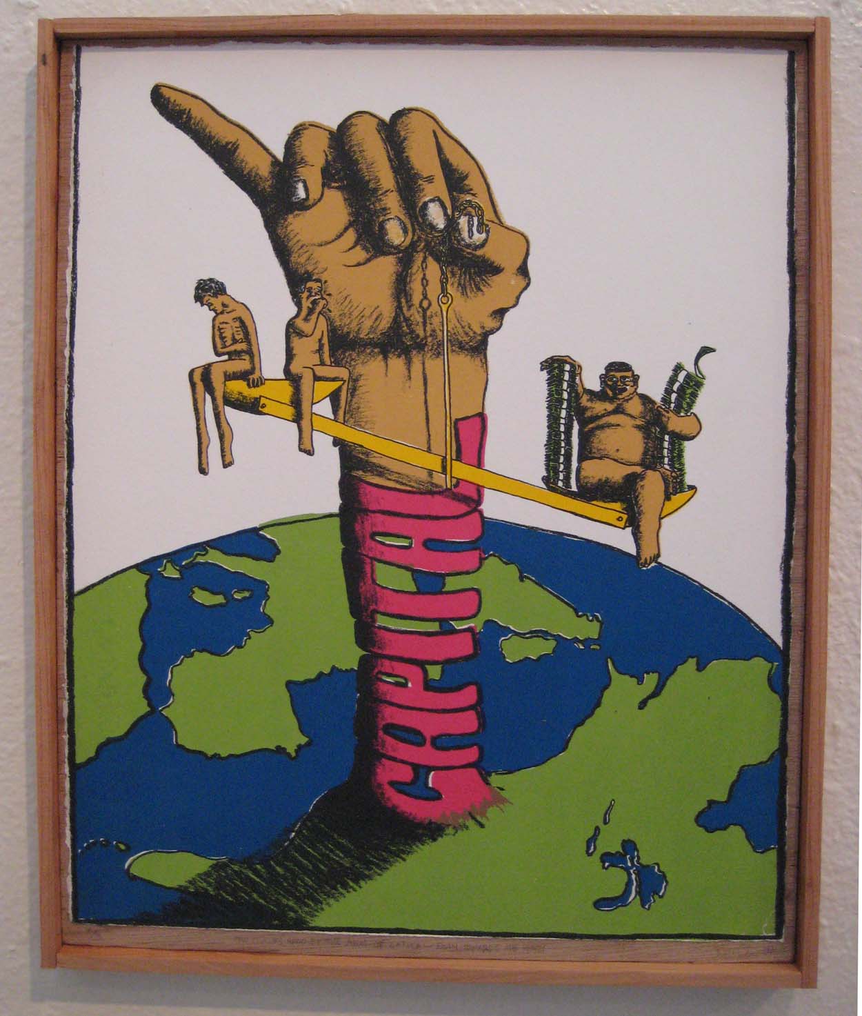 "The Scales of Capitalism" 2009; 6 Color Serigraph, Edition 6