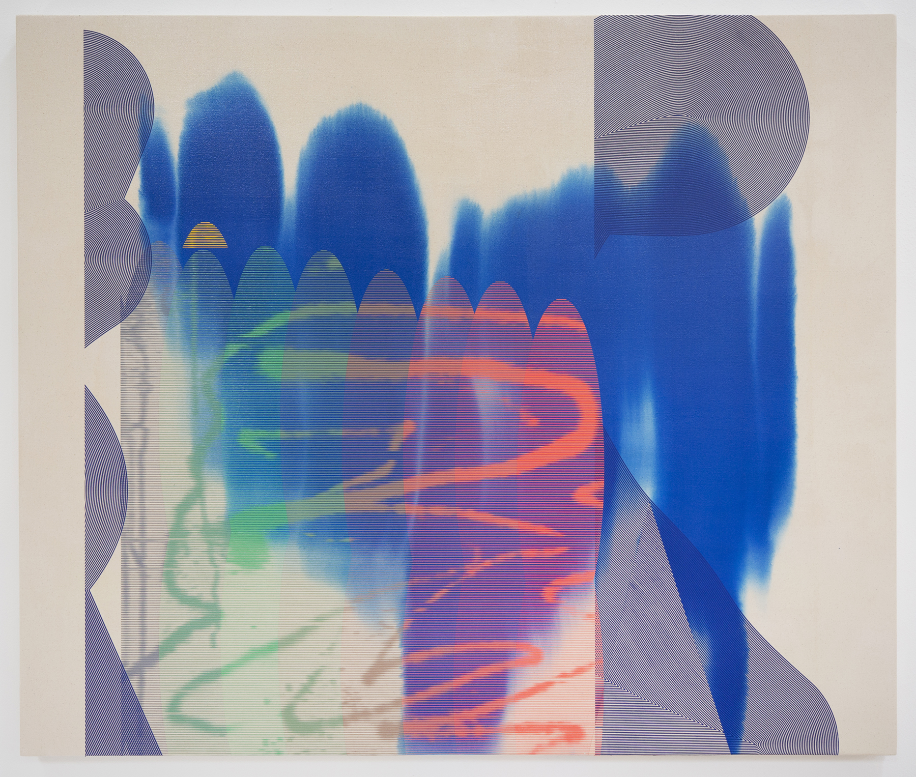 Alice Gallery 2021 Vagaries Acrylic on Raw Canvas 155cm x 130cm