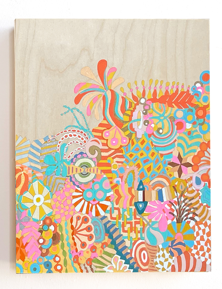 Circus III  |  acrylic on wood board  |  11" x 14"