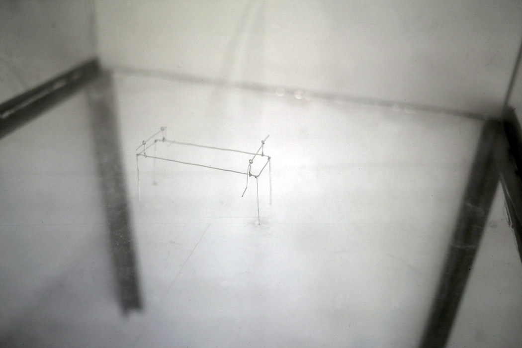 untitled (detail), glass, wire