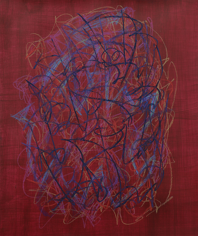 UntitledAcrylic, Pastels, Colored Pencils, and Crayon on Smooth Paper 19x24" 