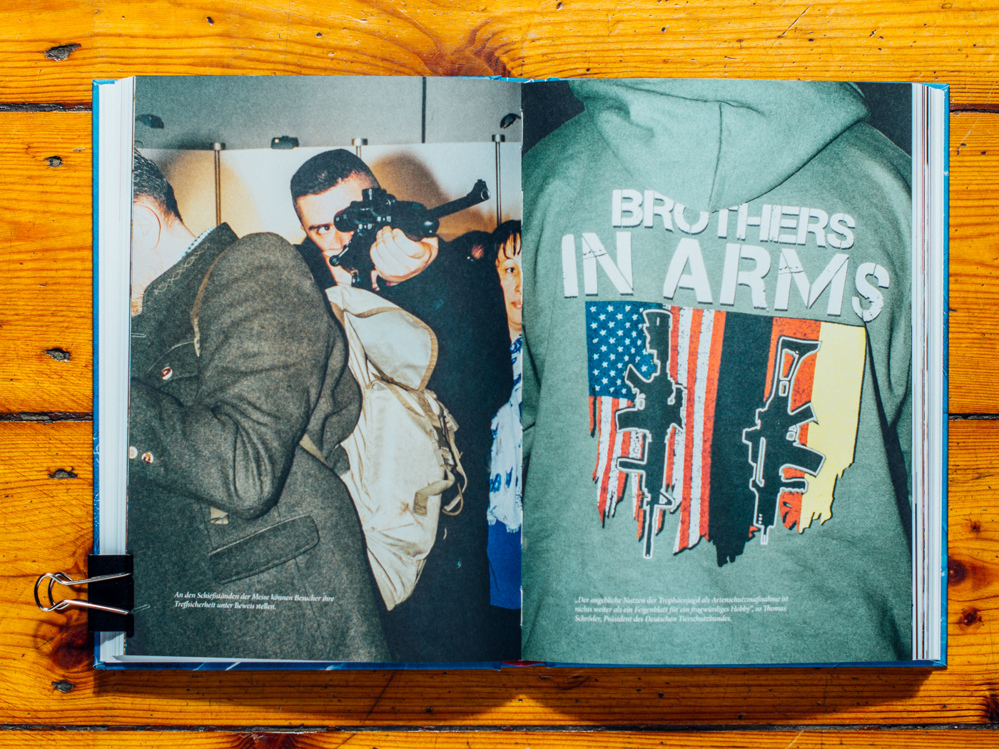 Correctiv Bookzine #4 "Ziele" / Bilder aus "Sons & Guns", Dezember 2016