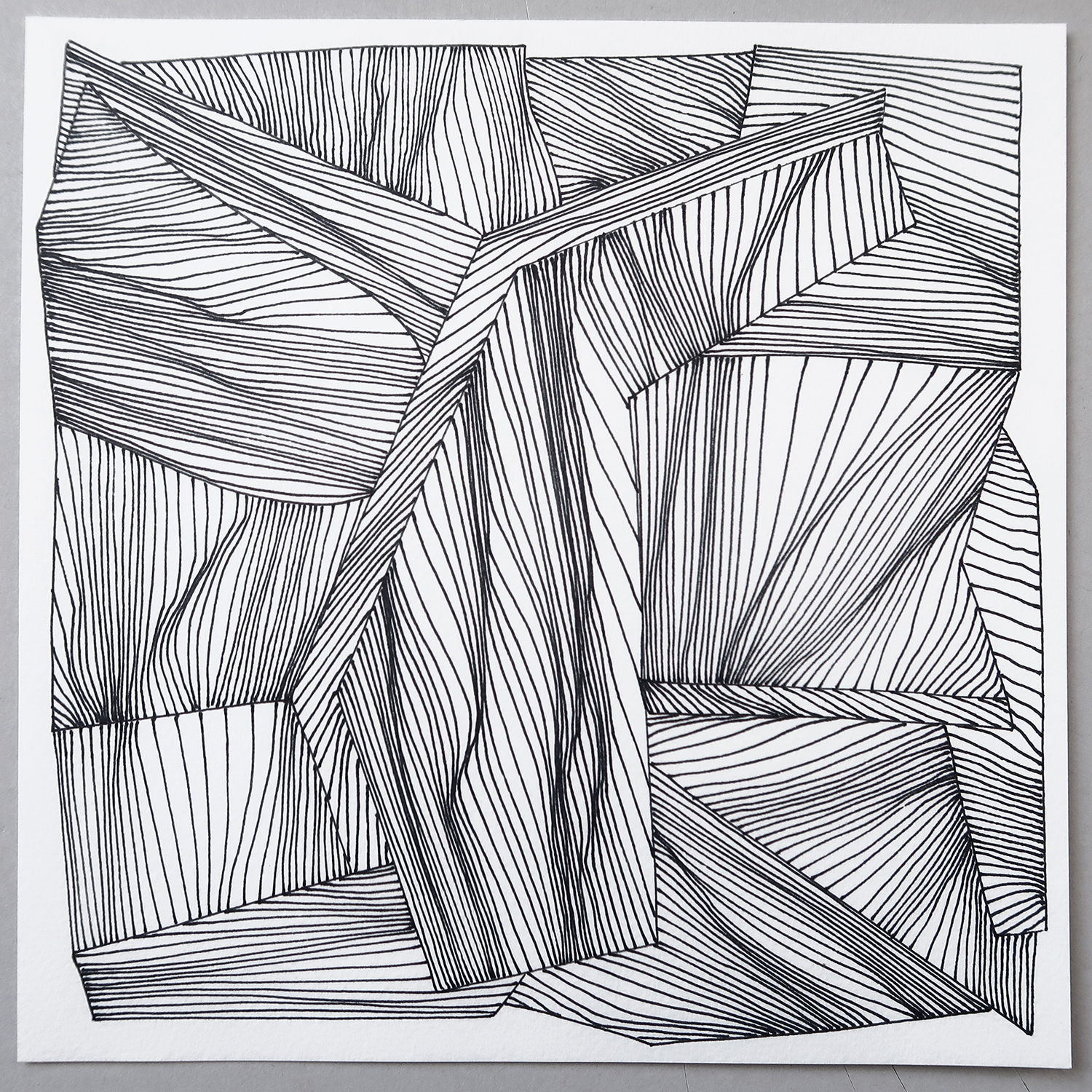 Untitled 521, 2020, Marker pen on paper, 20x20cm