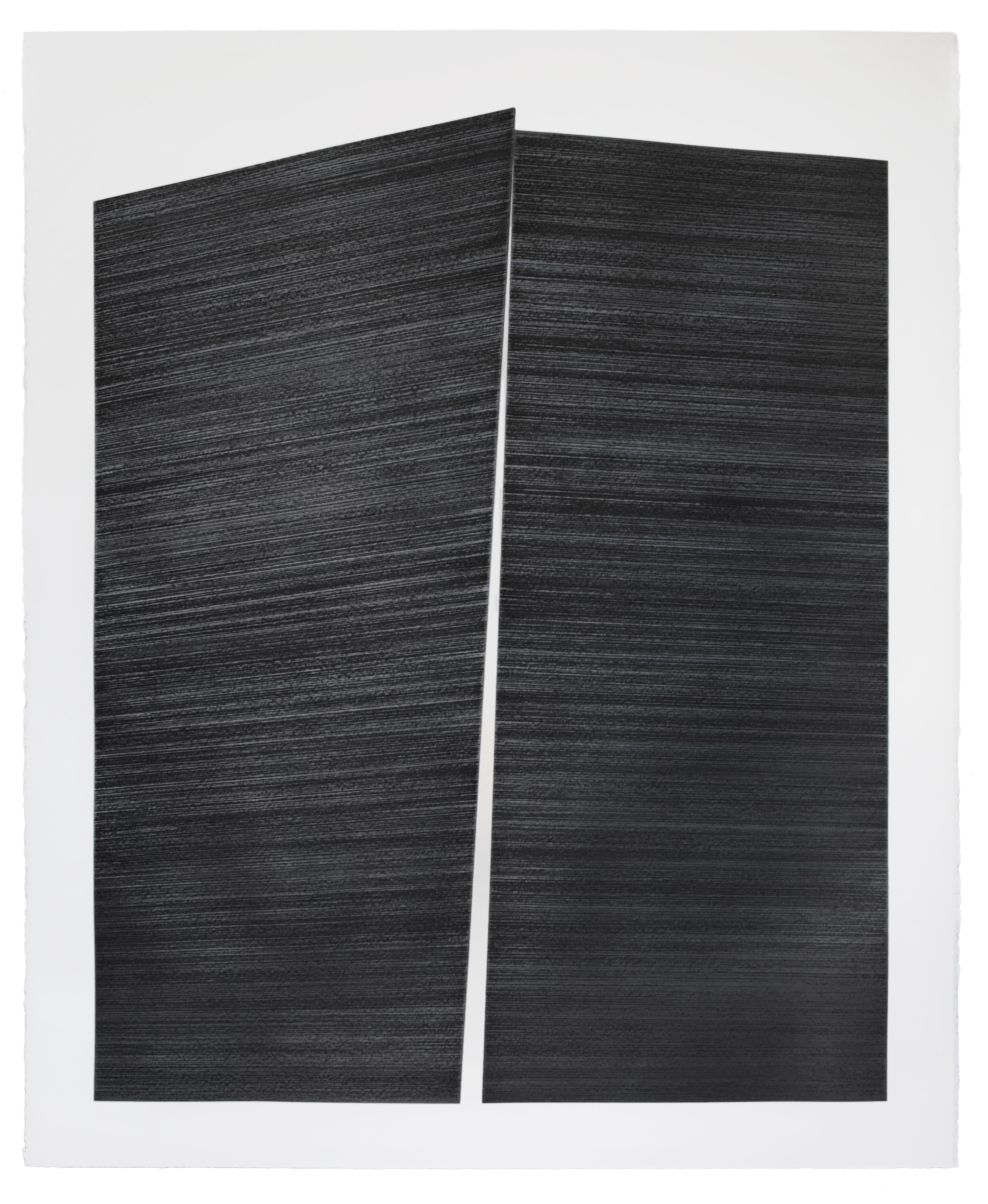 Equal Blocks I, 2024graphite sur papier, 130x107cm© Samuel Chasseur