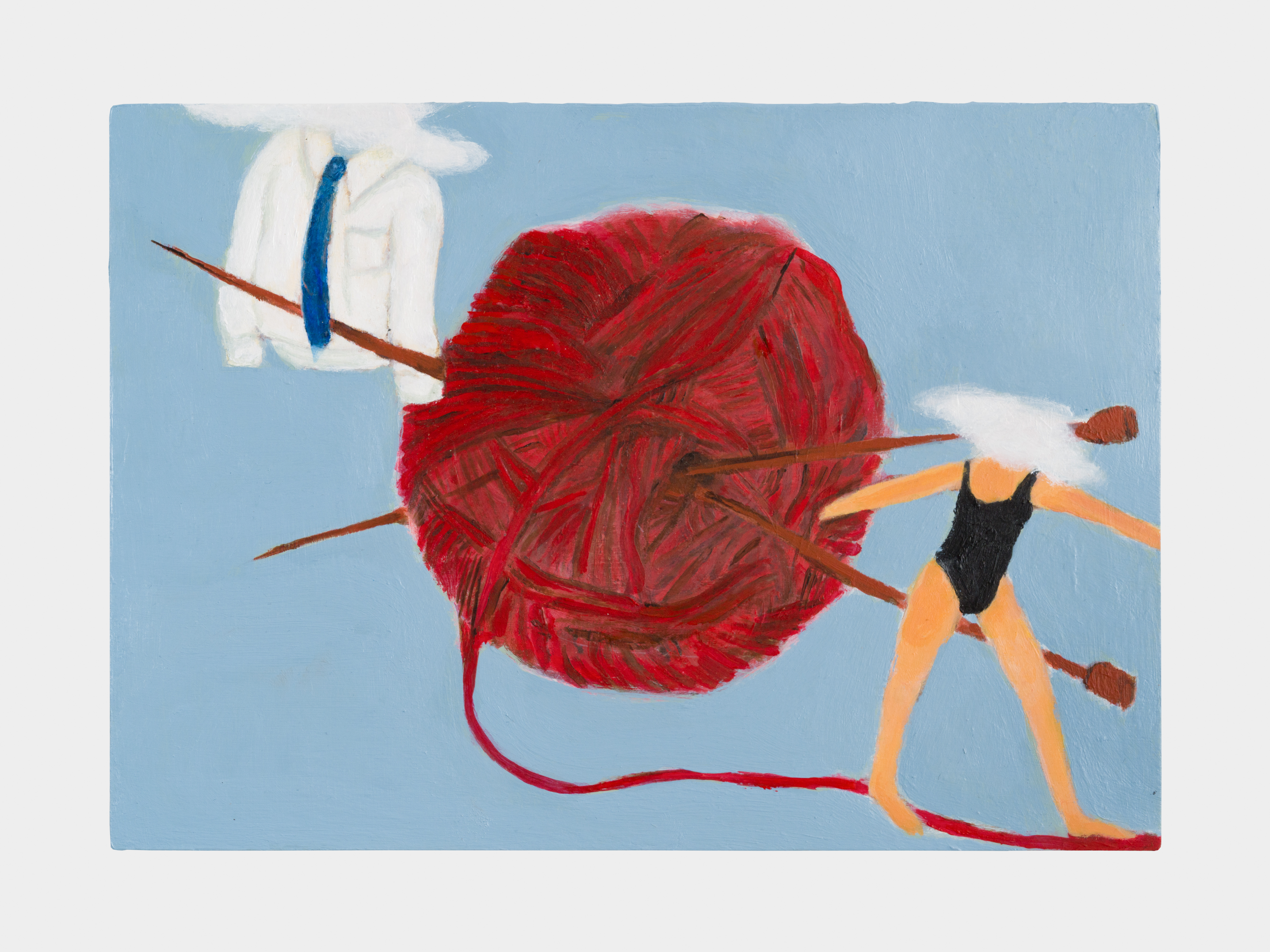 On The Sofa, Where We Met - Acrylic on wood board - 30cm by 20cm -￡300