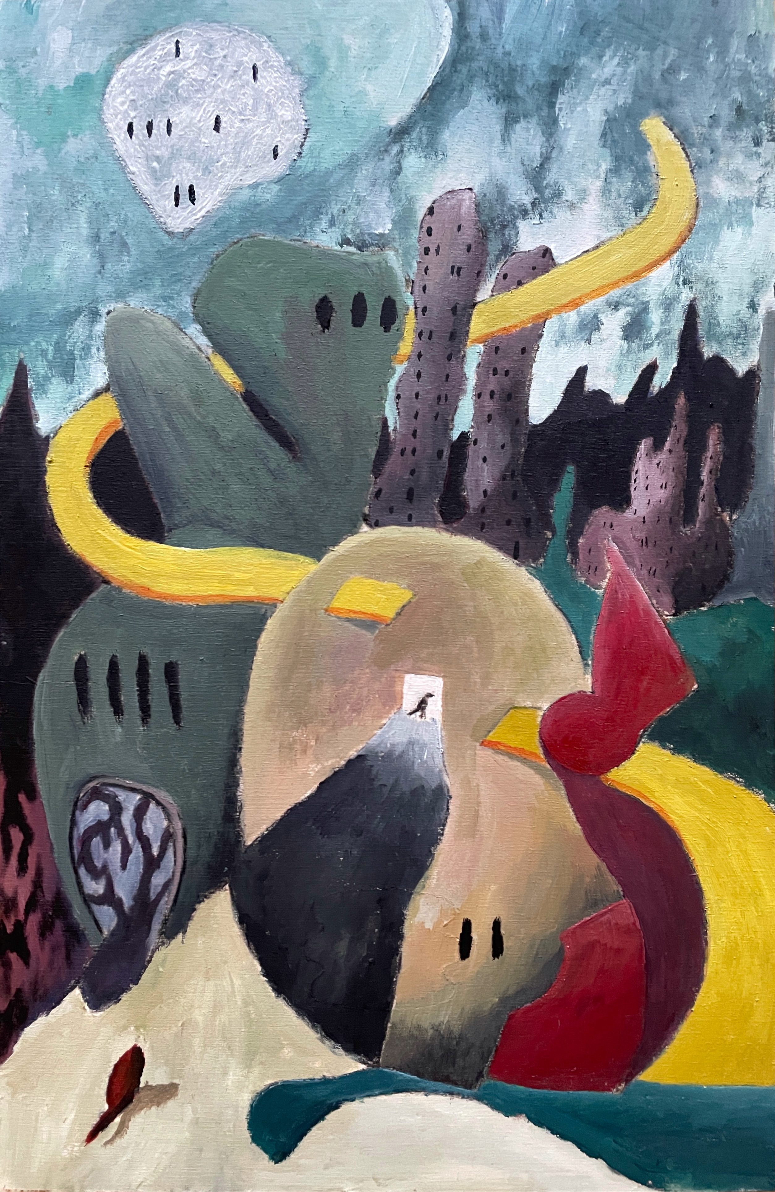 untitled, 2021, acrylic on wood