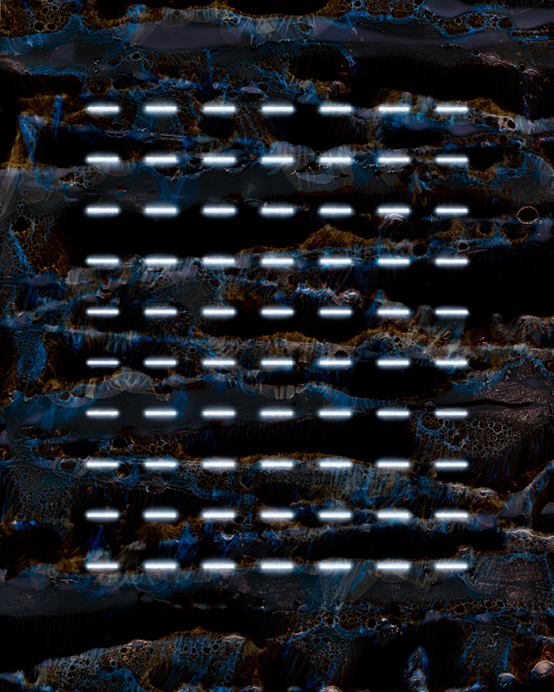 The Secret Part of The Visible2018Light drawing and tampered negative, chromogenic print, 40 x 32 inches