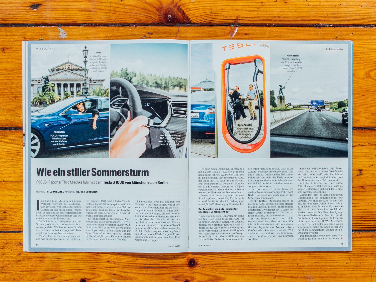 Focus / Mit dem Tesla von M&uuml;nchen nach Berlin mit Thilo Mischke / Juni 2017