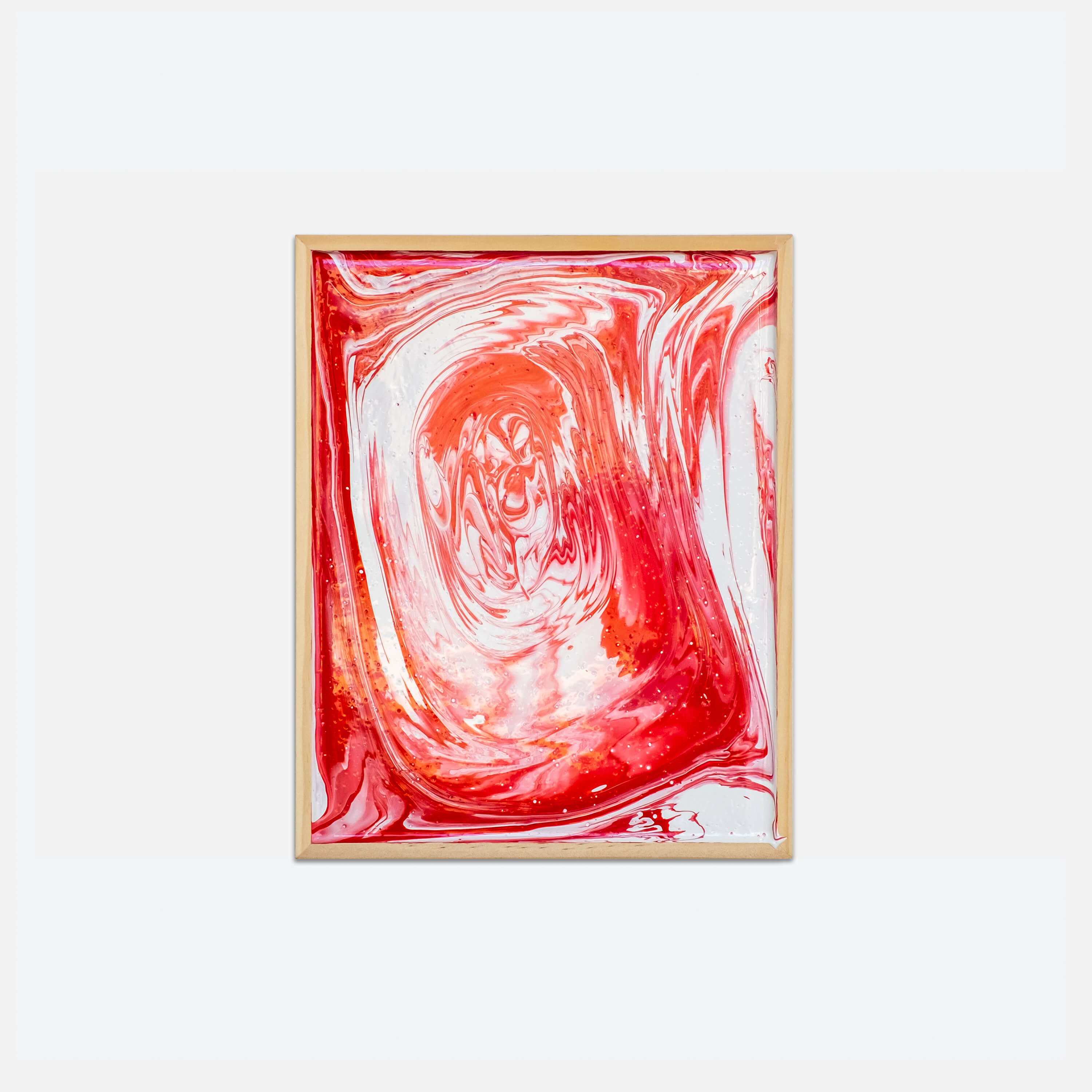 Seeing Red (test), 2019, Acrylic on wood panel, 10 x 8 in