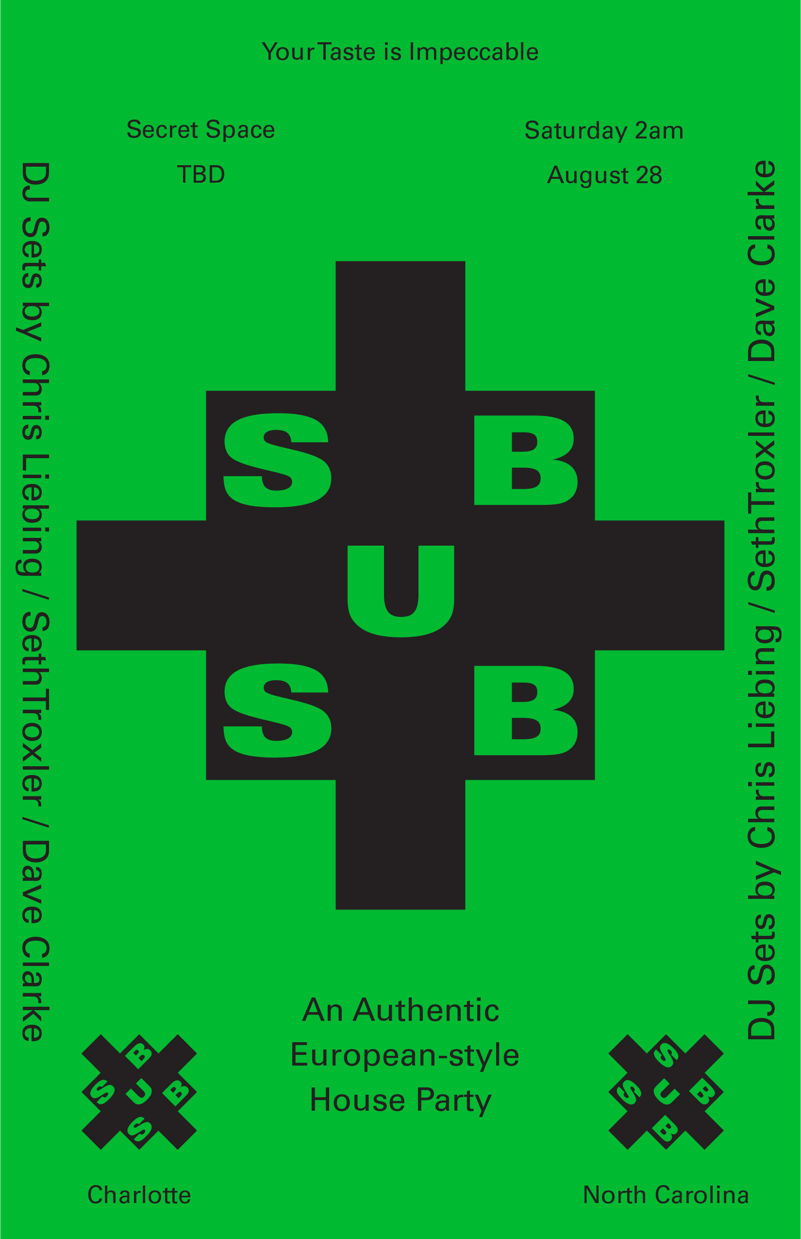 Sub Sub, event design