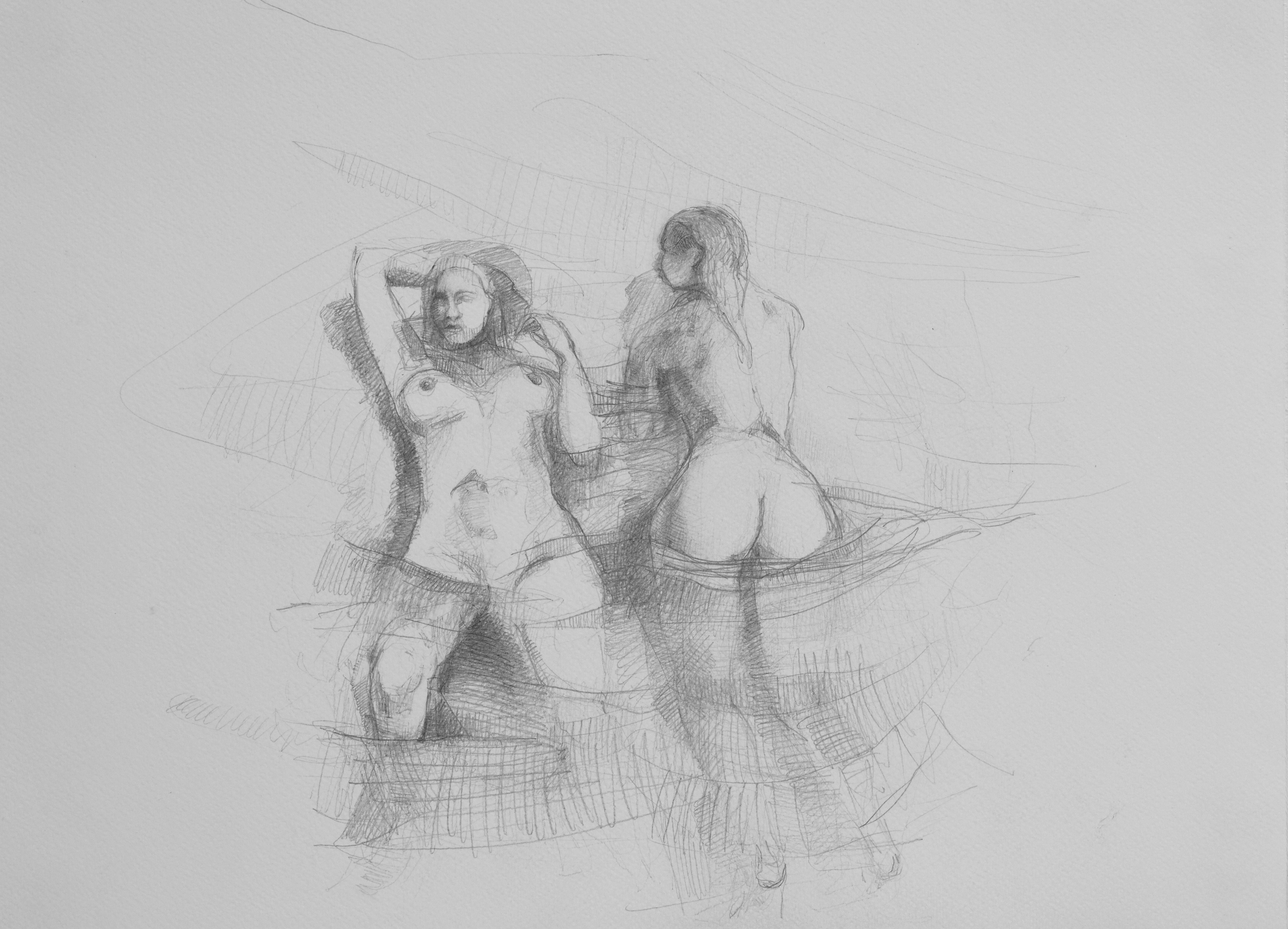 'The Lands' series (V) 29x42cm Graphite on Textured Paper 2020