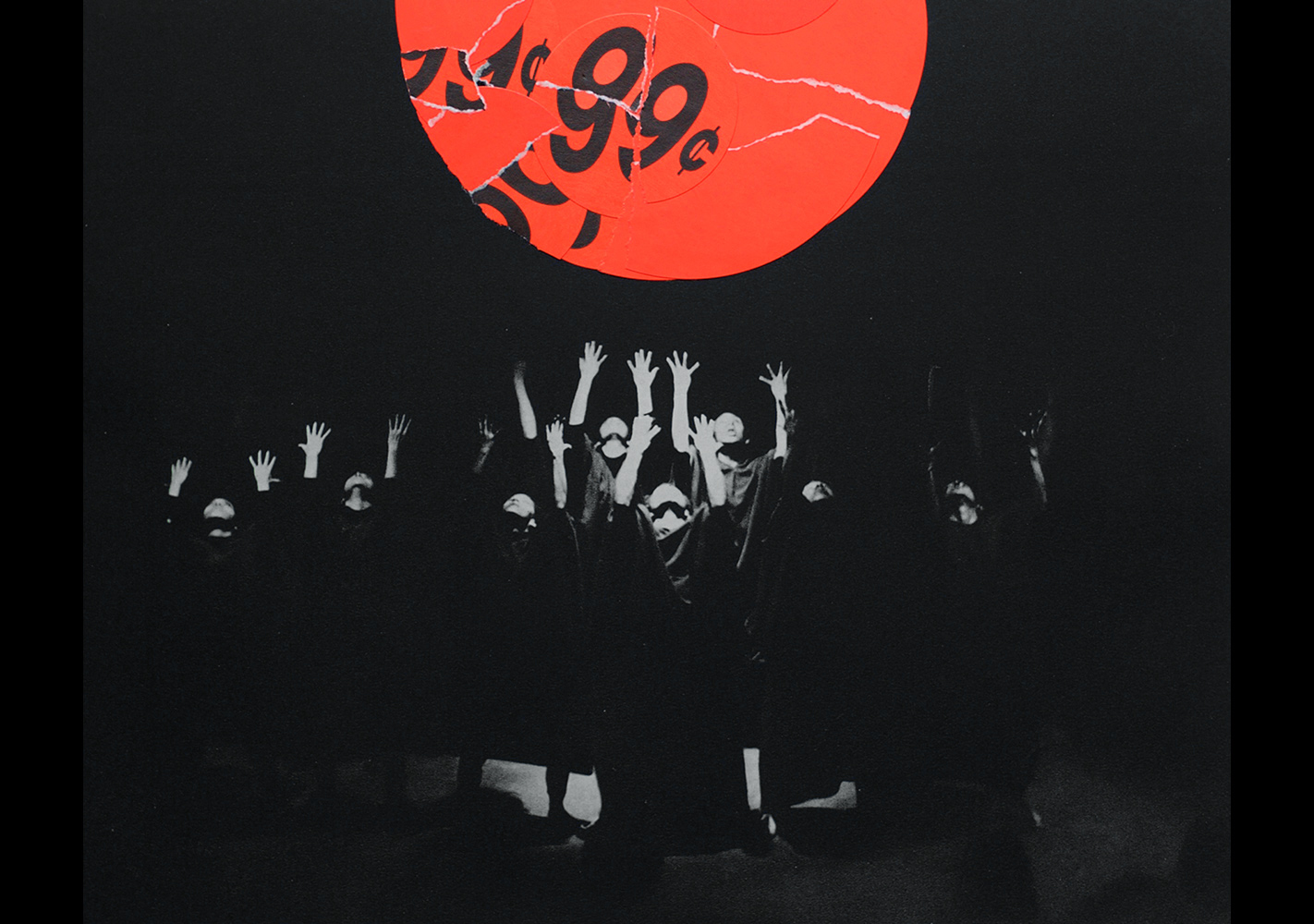 Untitled, collage on paper, 7 x 9 in, 2018