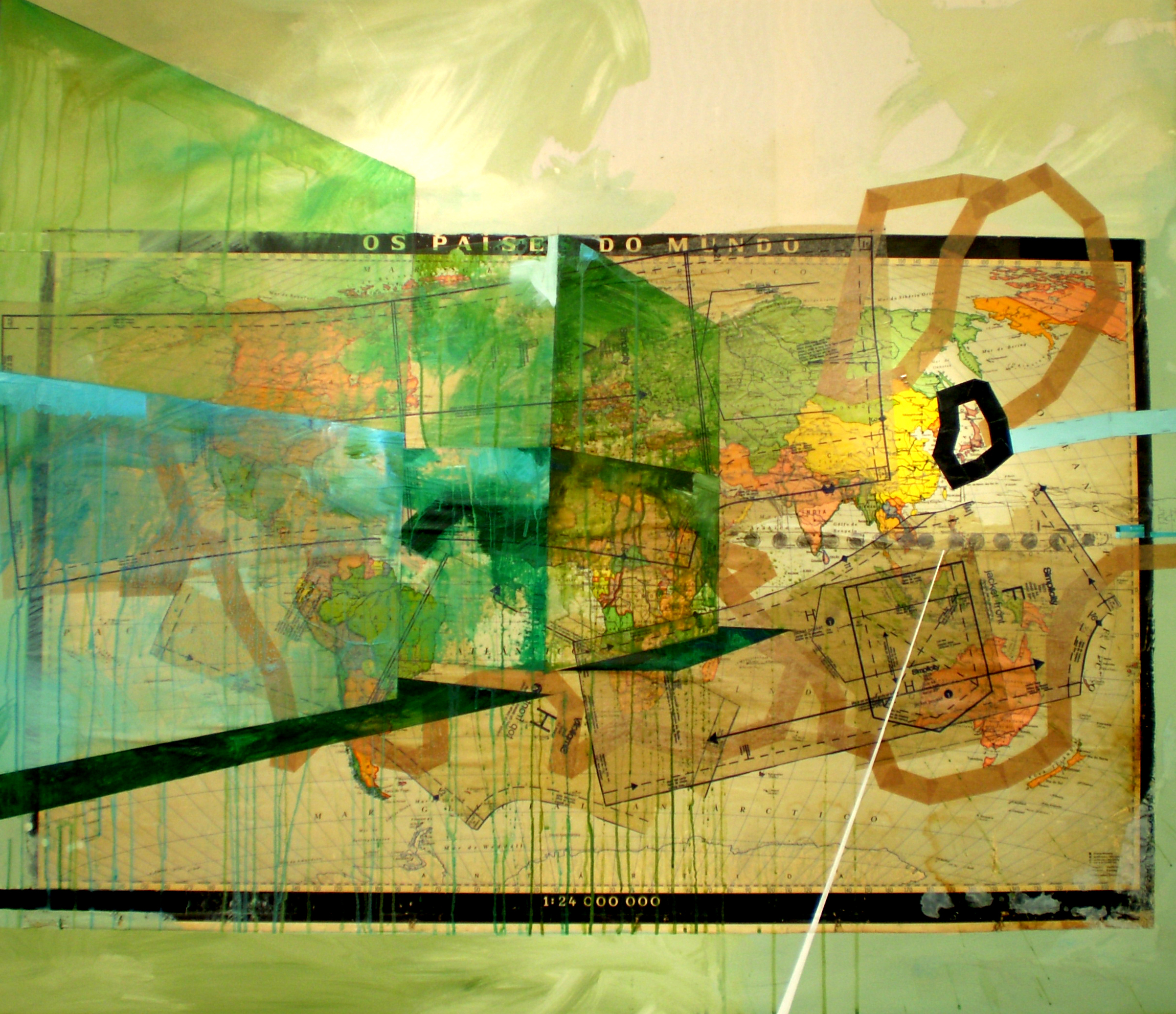 "Big in Japan" 2009 Mixed Media on Canvas 130x150 cm