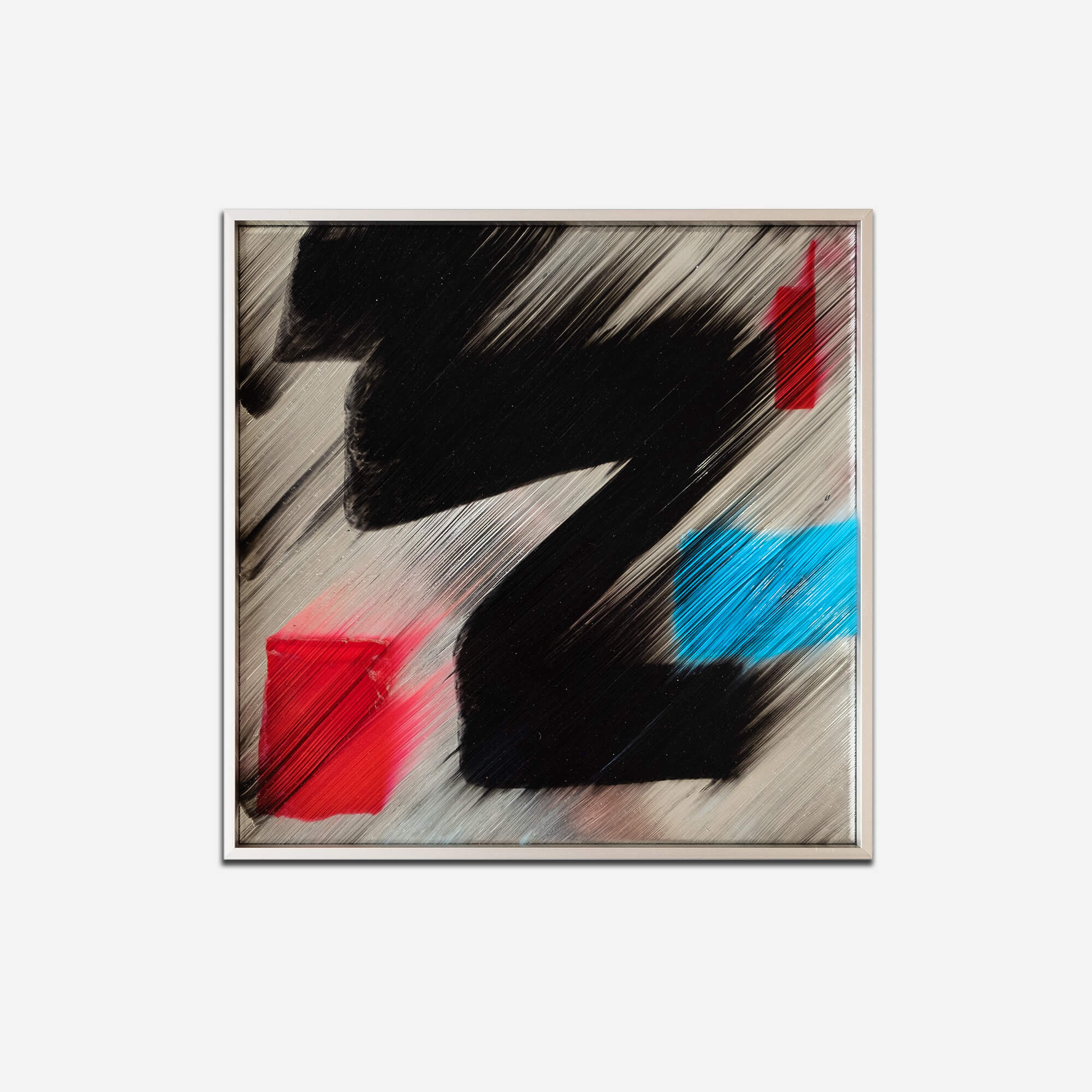 RIS 27, 2020, Enamel and acrylic on mirror, 12 x 12 in