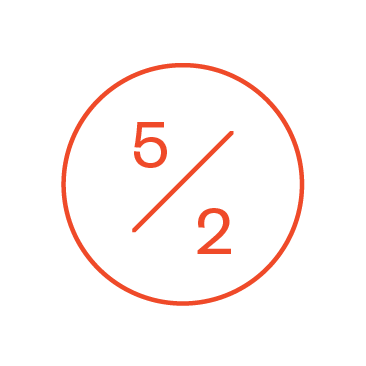 5+2 warranty icon
