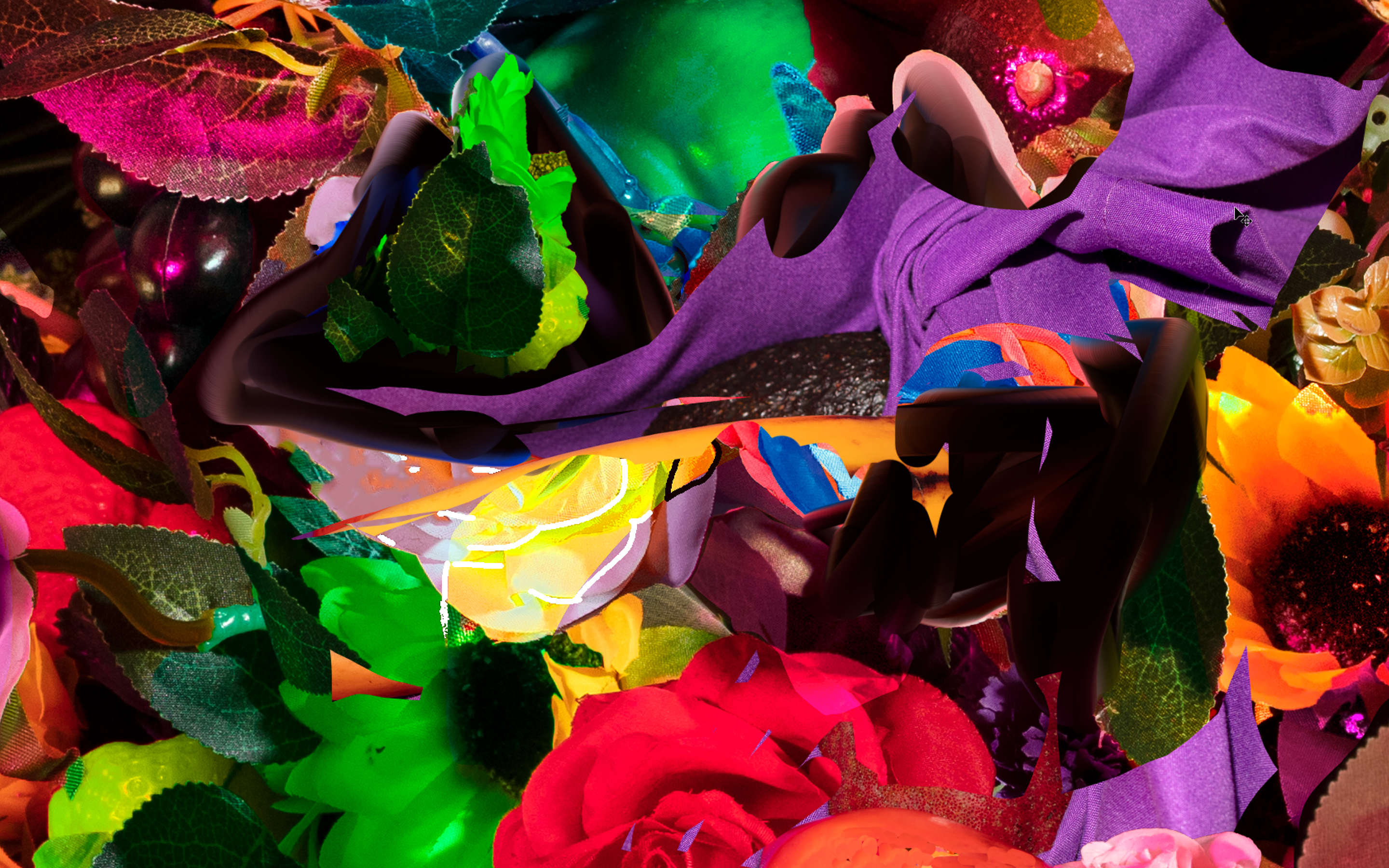 Untitled (ear screenshot), 2021, archival pigment print, 10"x14"