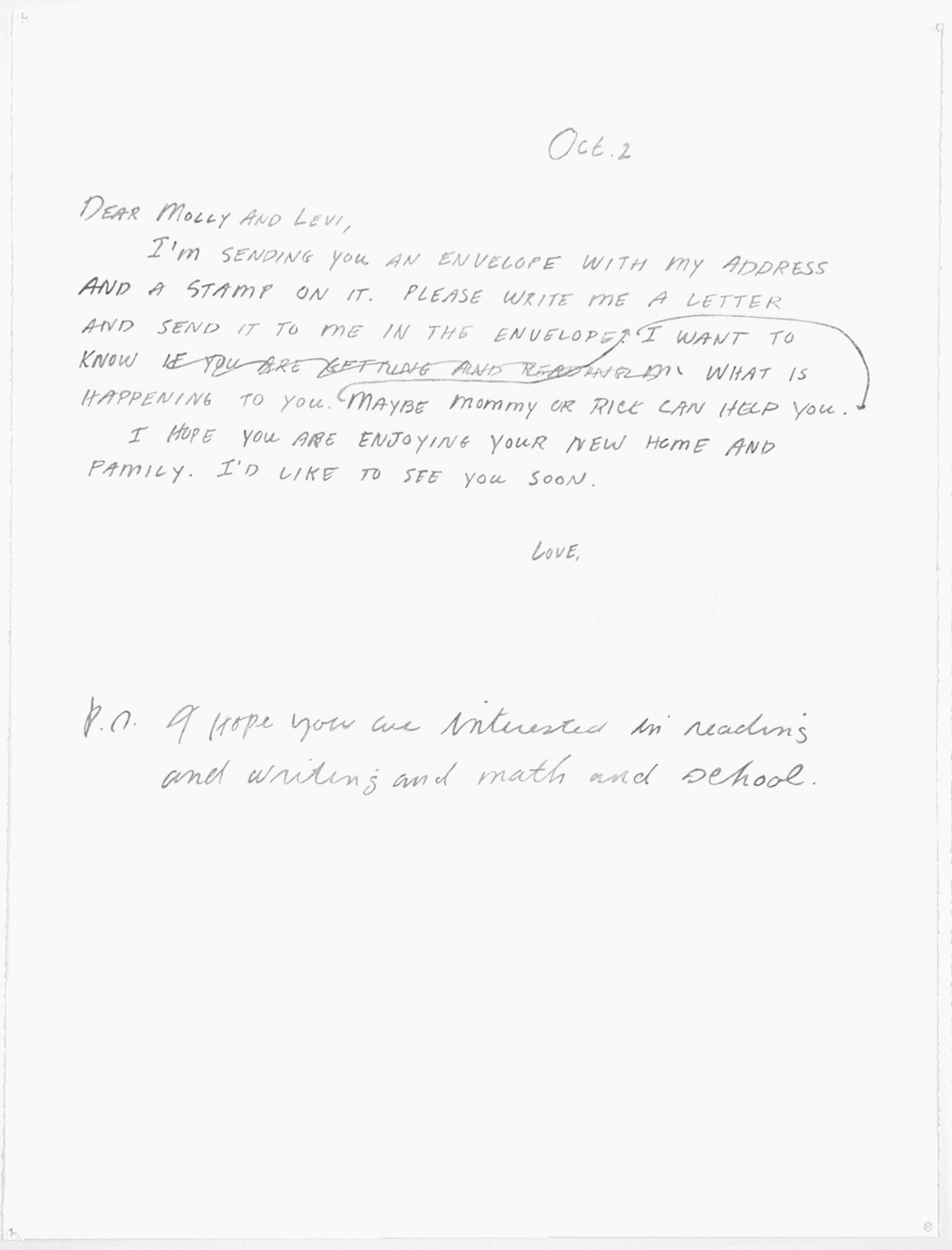 Letter #1 (Oct. 2, 197?), 200550 x 38 "