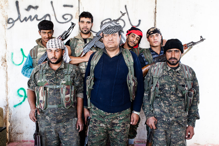 YPG arab fighter in Rabi'a