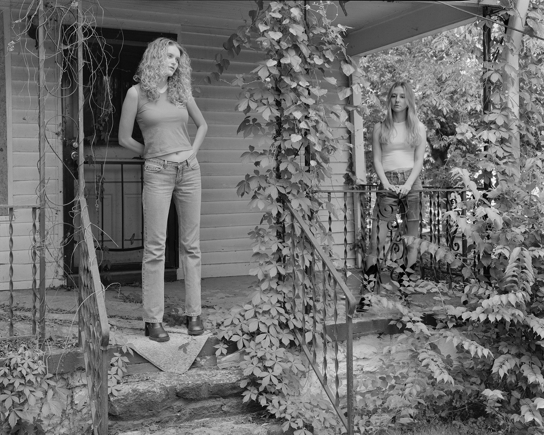 Sarah and Bailee, 40 x 50", inkjet print, 2022