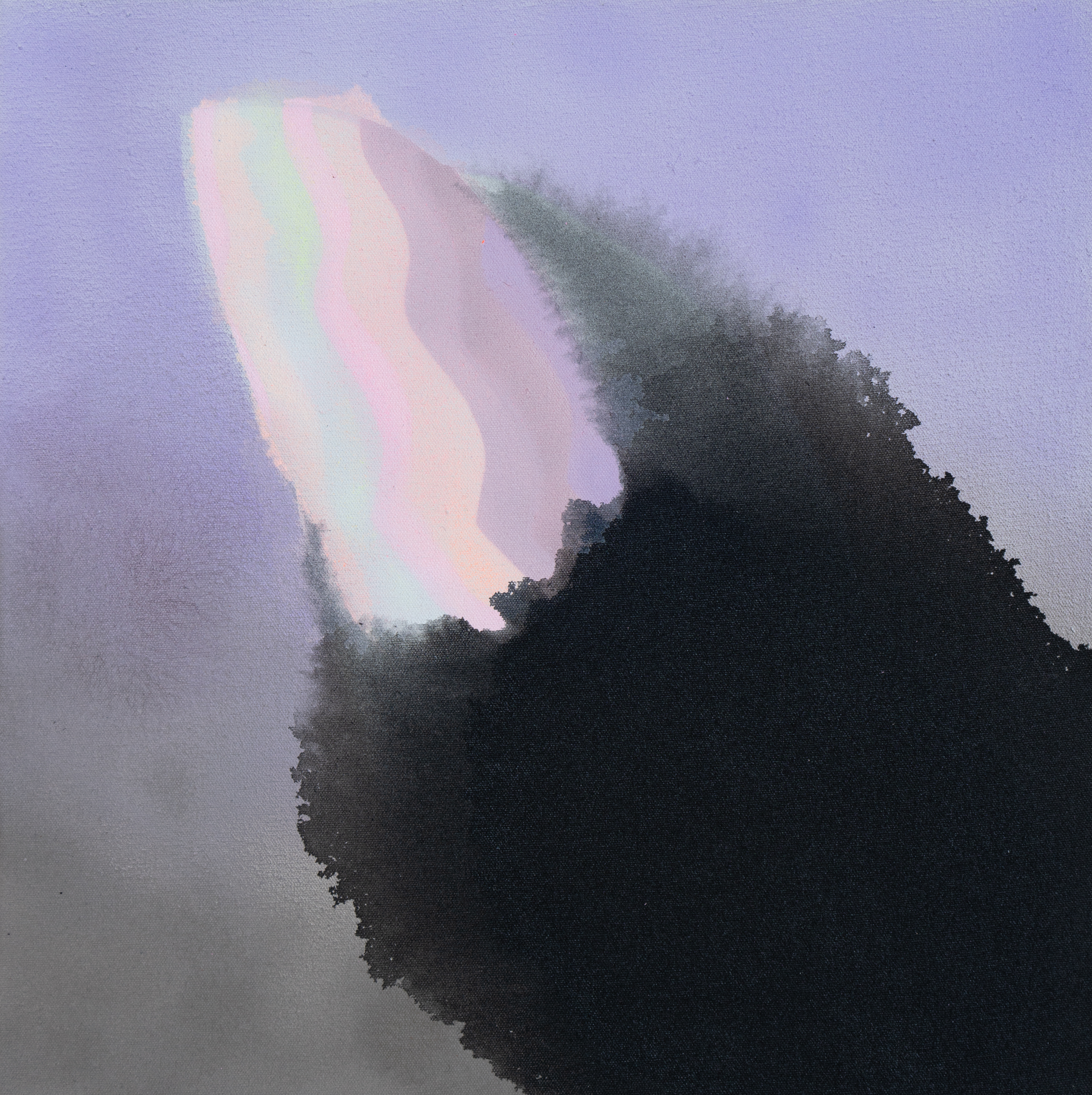 The thumb // paleček // 30 × 30 cm / acrylic on canvas / 2023