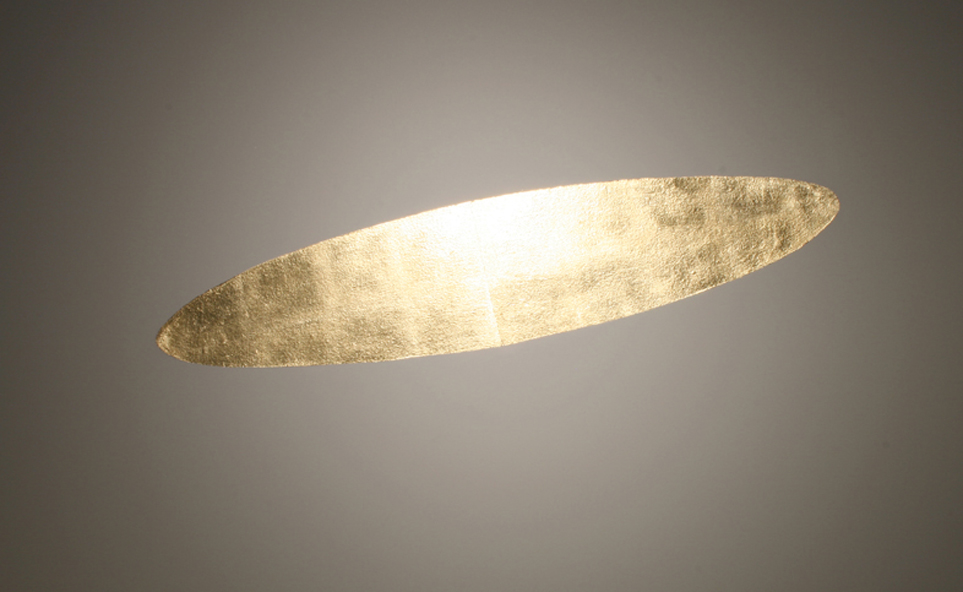 'Gold Ellipse', 4ft gilded ellipse