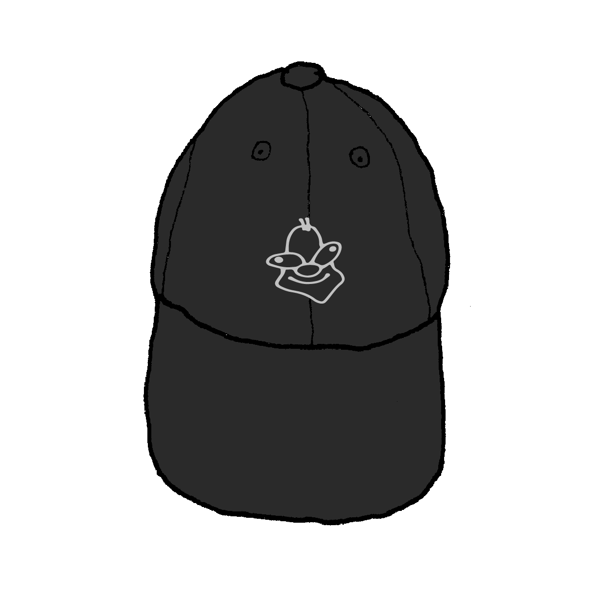 alt=''Italia90® Embroided Black Cap - Black''