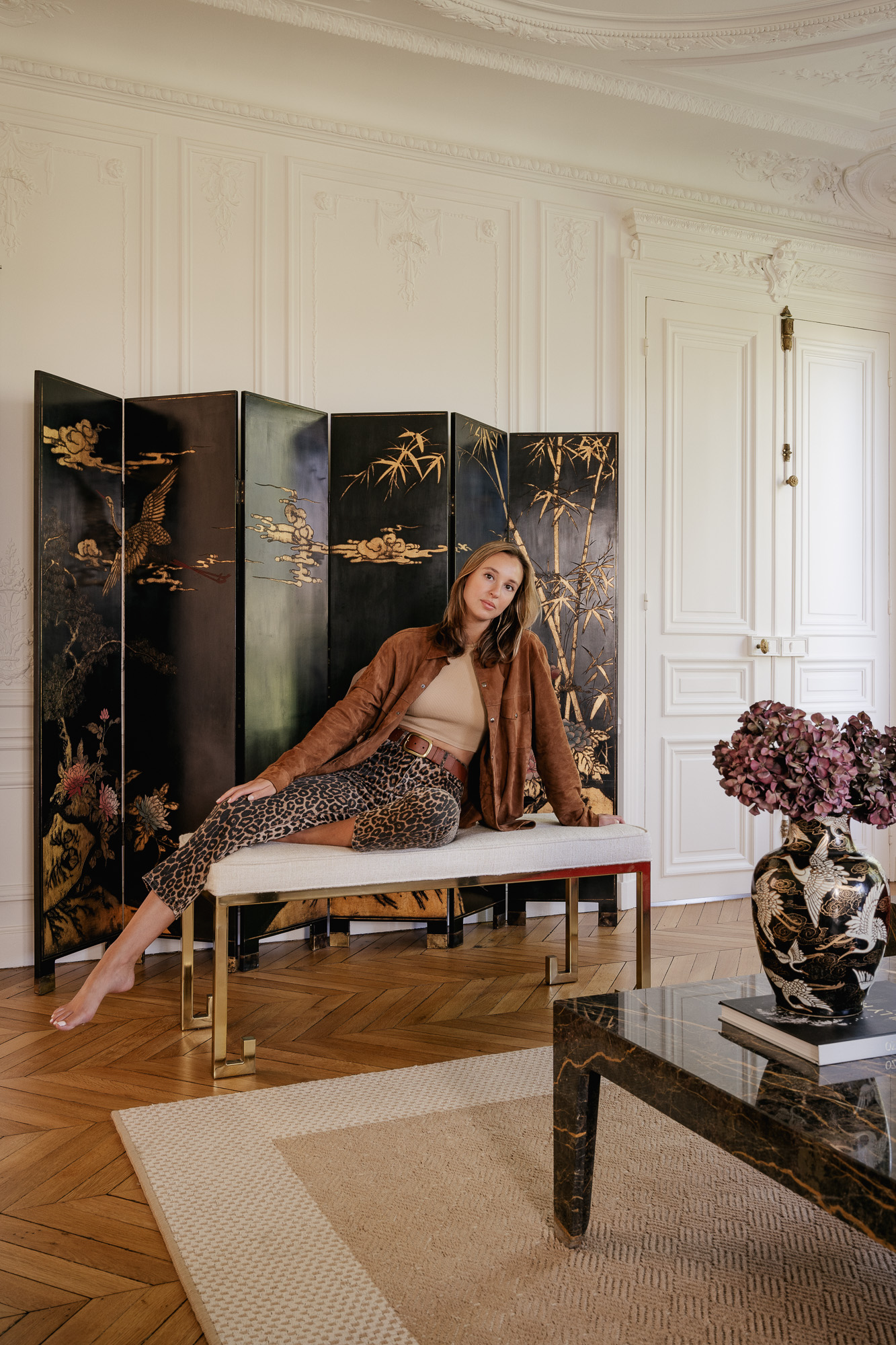Elena Feit at her Parisian apartment