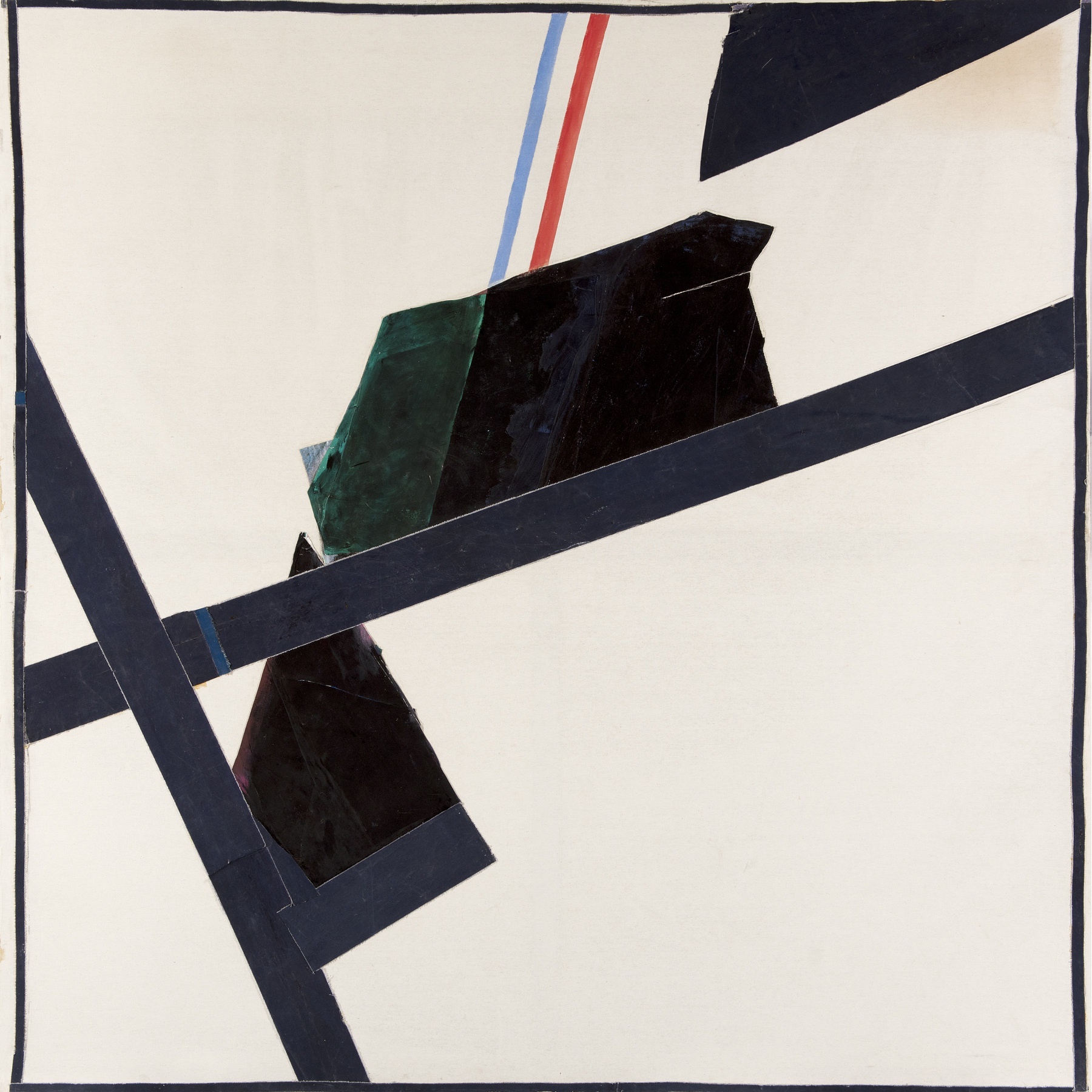 Clodgy 1996 Acrylic and Collage on Canvas 8' x 8'