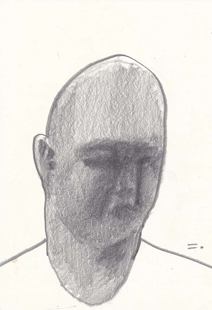 You look so, 2017, pencil on paper, 21*14.8(cm)