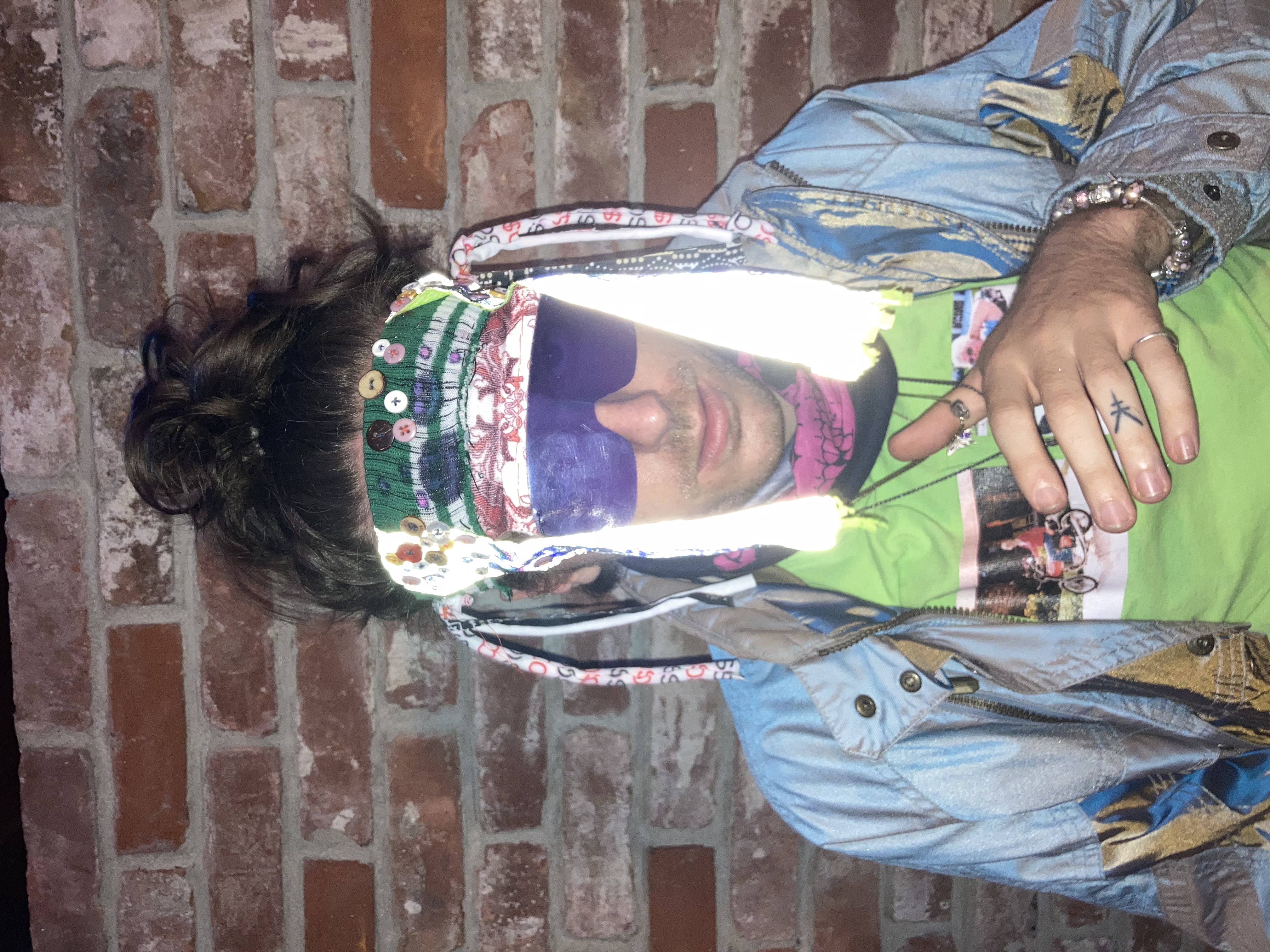 Custom Mask made with found materials