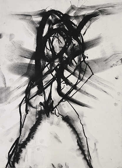 #21 (2016). Charcoal on paper. 15.74 x 116.14 in.