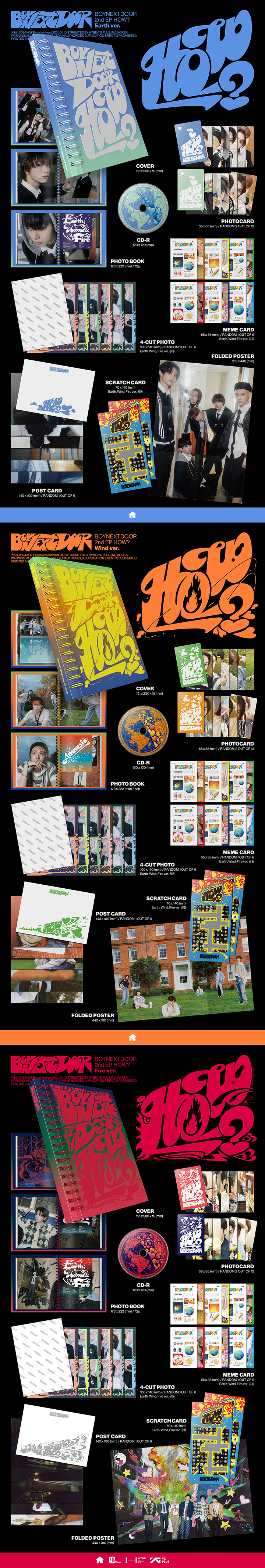 BOYNEXTDOOR 2nd EP 'HOW?' Album Design(Graphic Design by Paper Press)