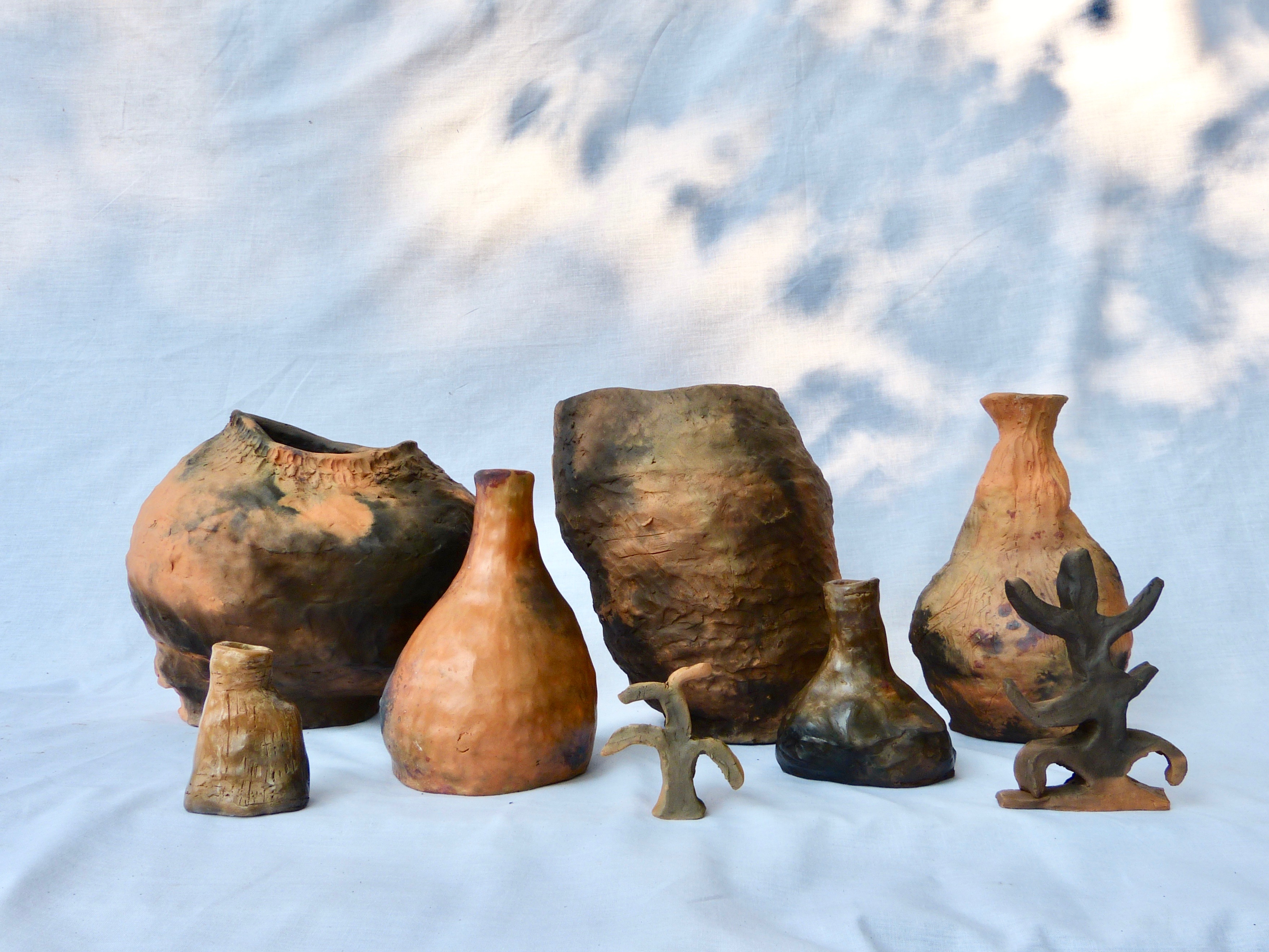 Belly, foraged clay smoked fired ceramics, 2020