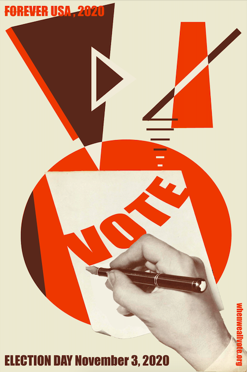 Vote Postage Stamp / Photomontage / Fall 2020