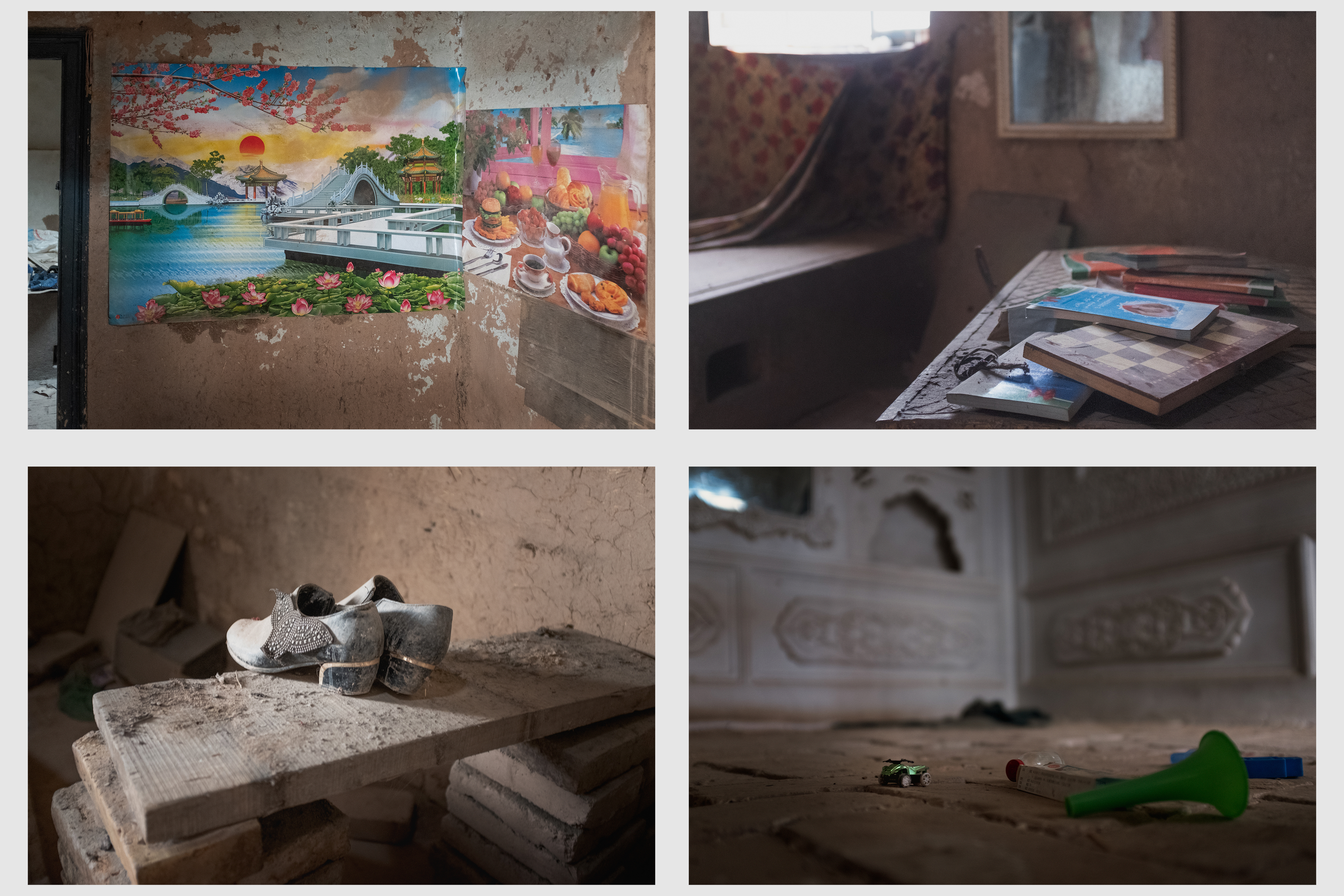 Inside an abandoned house.