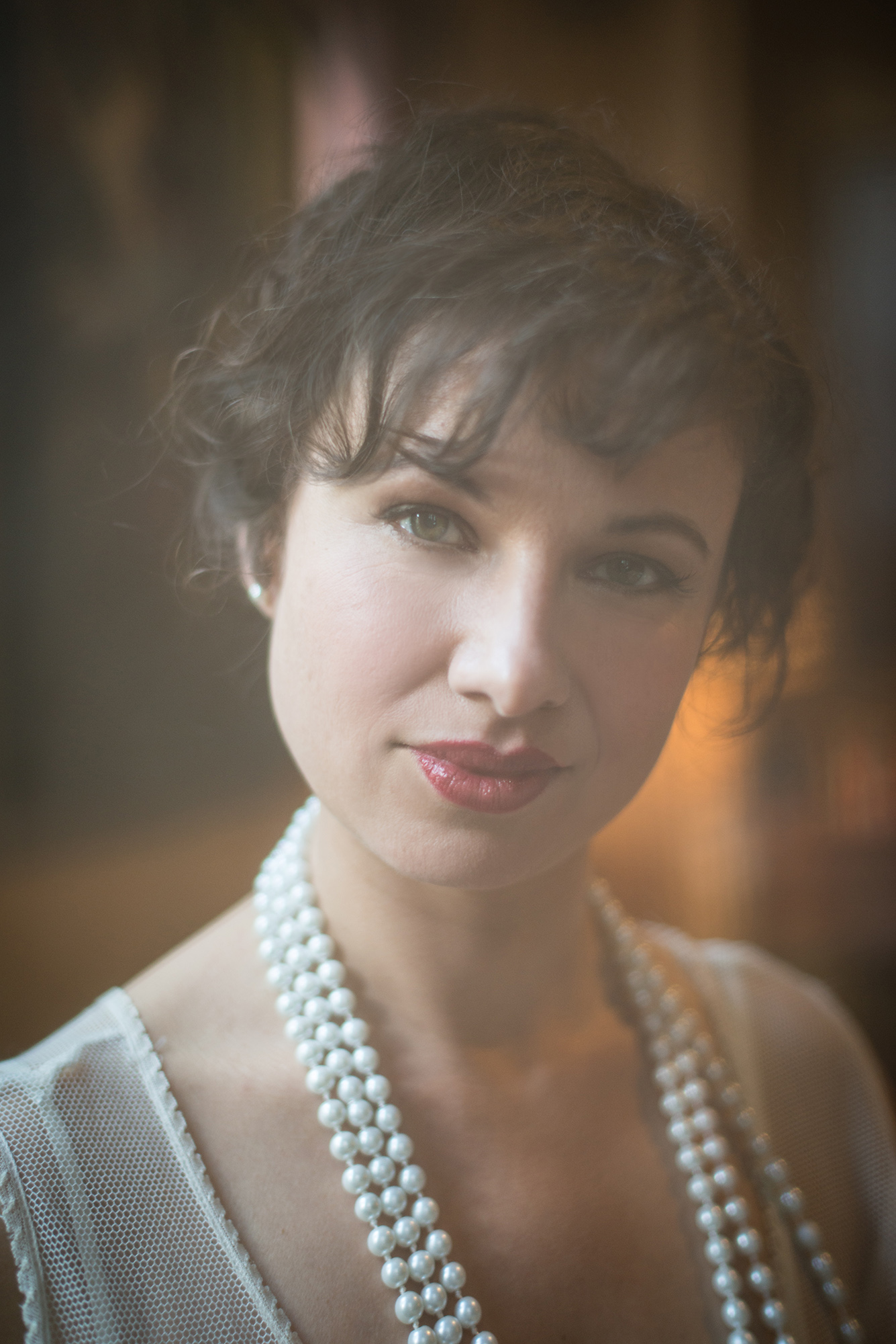 Actress Natascha Vincenza (as a woman in the 1920s)