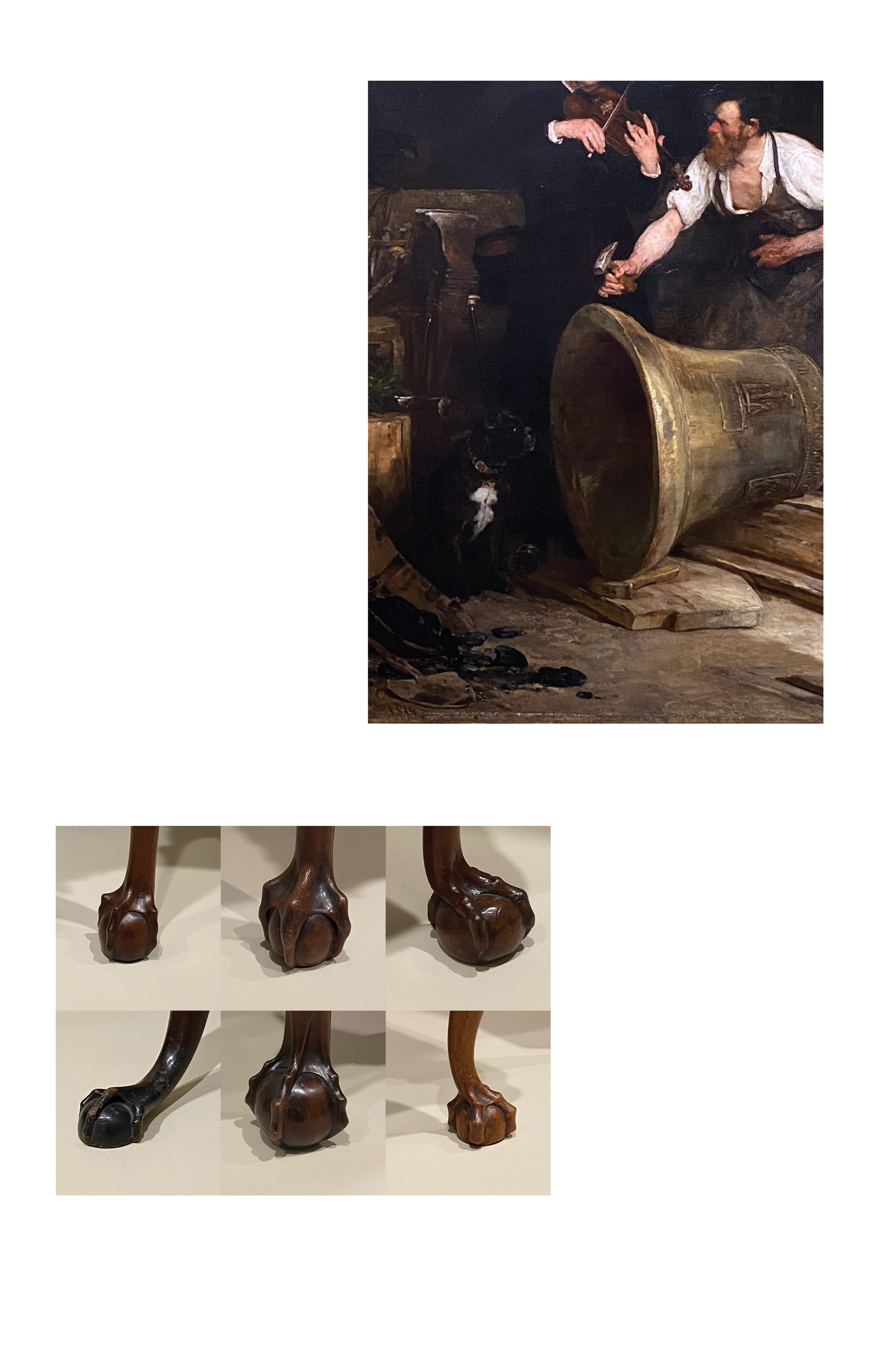 Above: detail, Walter Shirlaw, Toning the Bell, 1874