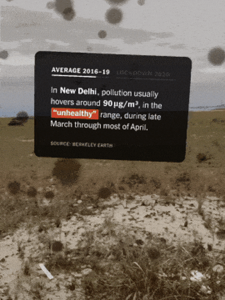 Example of Meta Spark's AR effects.