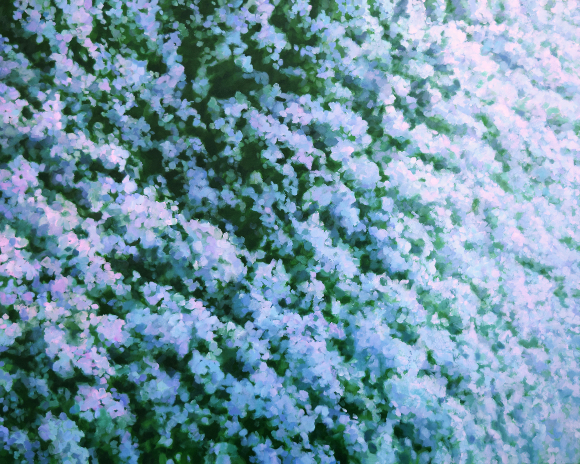 "Bush" / "P&otilde;&otilde;sas"160 x 200 cm, oil and acrylic on canvas, 2015