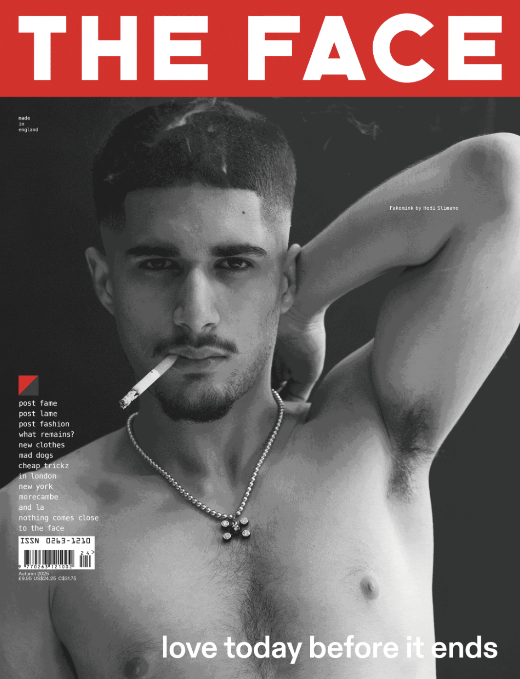 The Face Issue 24, with Hedi Slimane. 