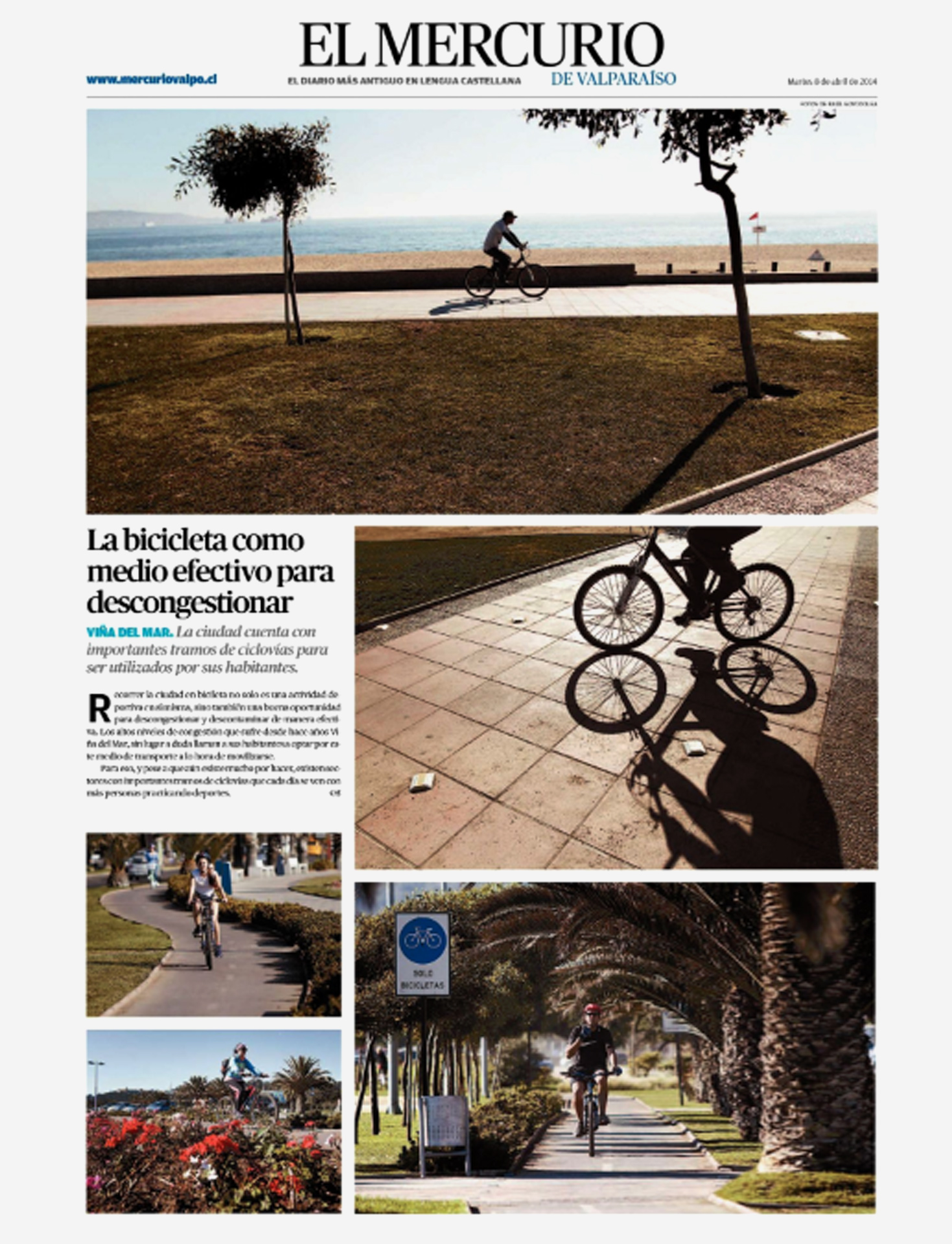 P&aacute;gina gr&aacute;fica Mercurio Valpo.