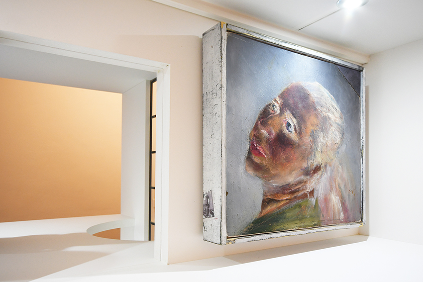 Untitled (Negative), 2024, 24 x 22cm x 3 cm, oil painting on canvas, framed