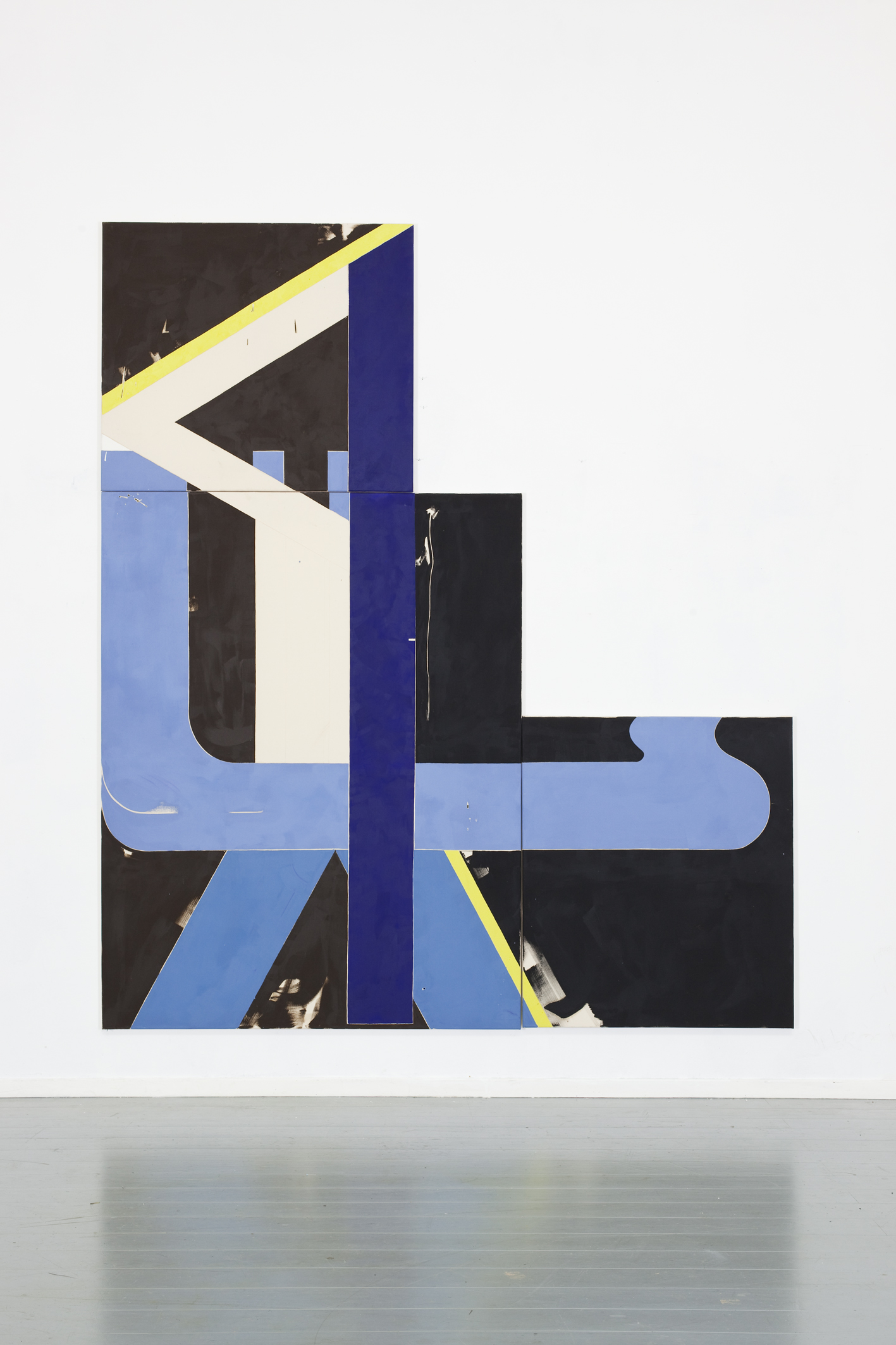 &bdquo;E / L // : K / 1-3&ldquo; 2015. Oil on canvas, 203 x 160 cm + 2 x (108 x 103cm)