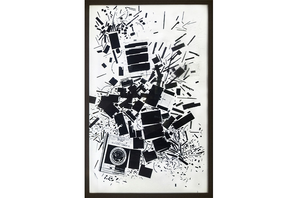 Voluspa JarpaHomenaje a Orwell, of the series "Serie de la Distopía", 2013Light box, lacquered wood structure with backlighting system160 x 100 cm