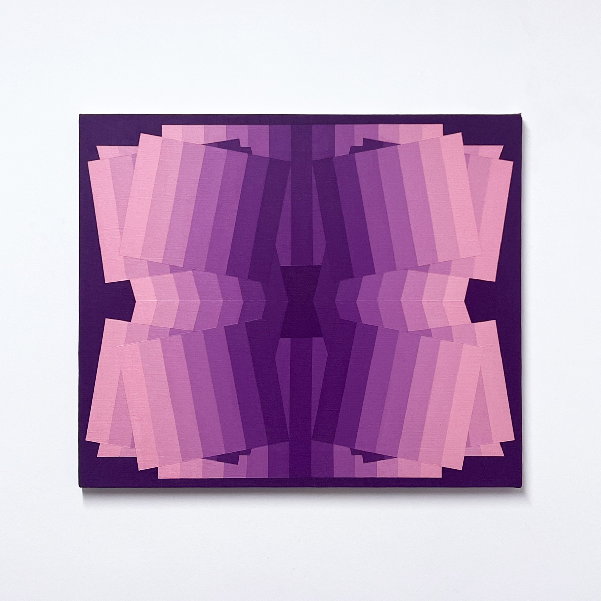 Machbands (chroma) LXXI, 51cm x 61cm, acrylic on linen