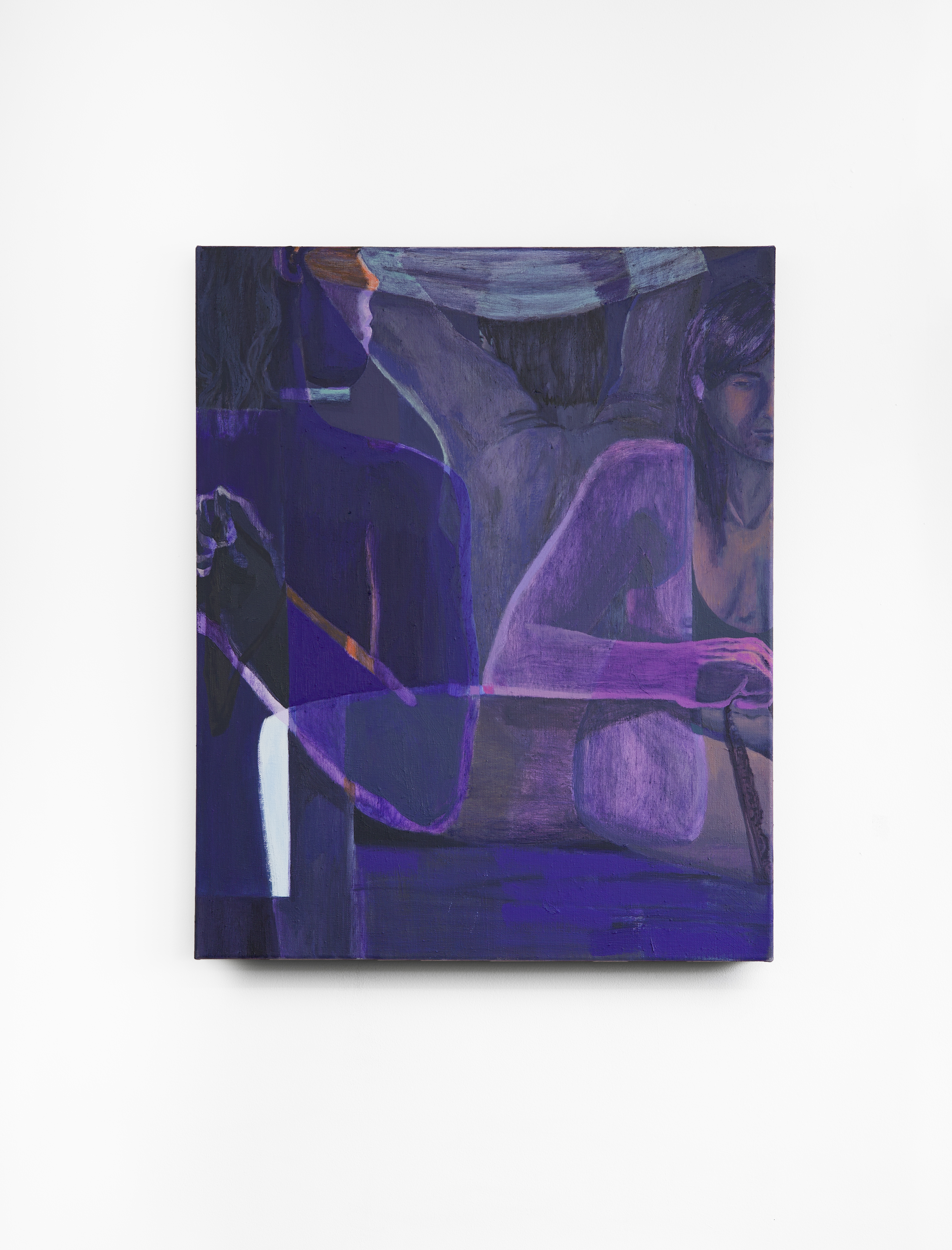 Narrow Time. 2024. Oil and acrylic on canvas. 32x25 in.