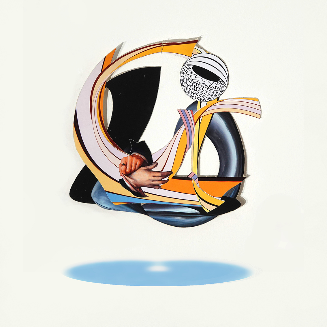Collage SPACEMAKER "DUEL"- 2024. 56 x 45 cm. Collage