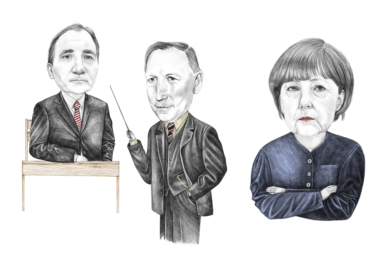 Stefan Löfven & Angela Merkel